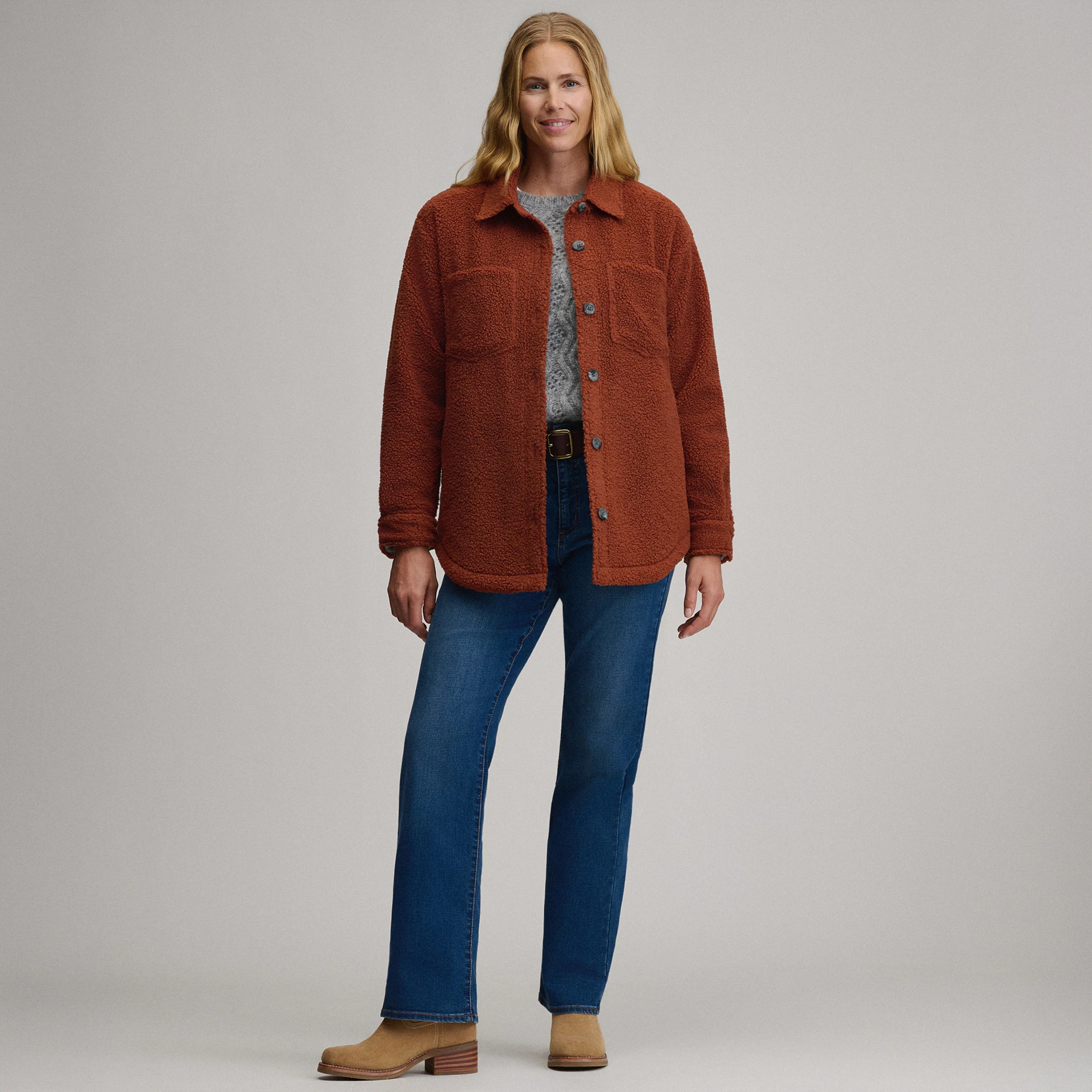 Women's Fleece Shirt Jacket