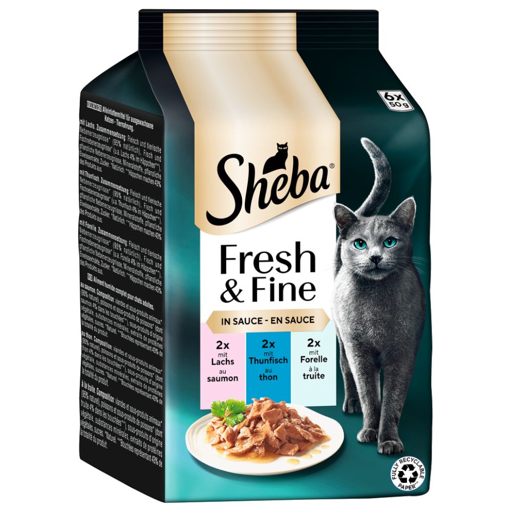 Sheba Fresh Choice Mini Pouches 6 x 50g