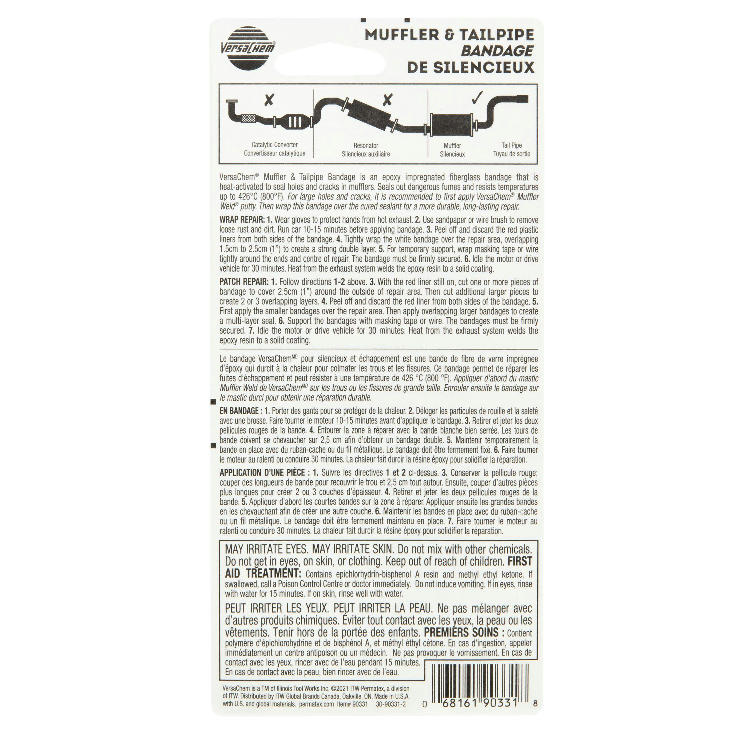 VersaChem® Muffler & Tailpipe Bandage/Tape, 2-in x 42-in
