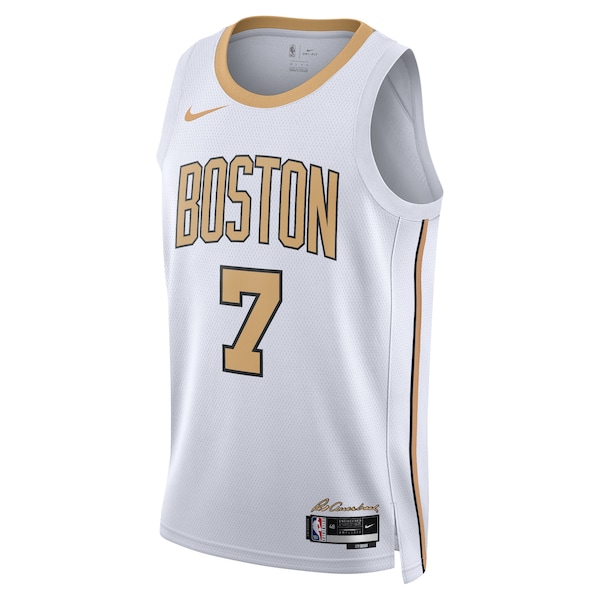 Jaylen Brown Boston Celtics Nike Unisex 2025/26 Swingman Jersey - White - City Edition