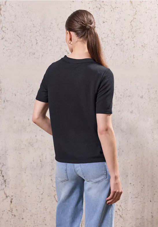 Strick-Look T-Shirt