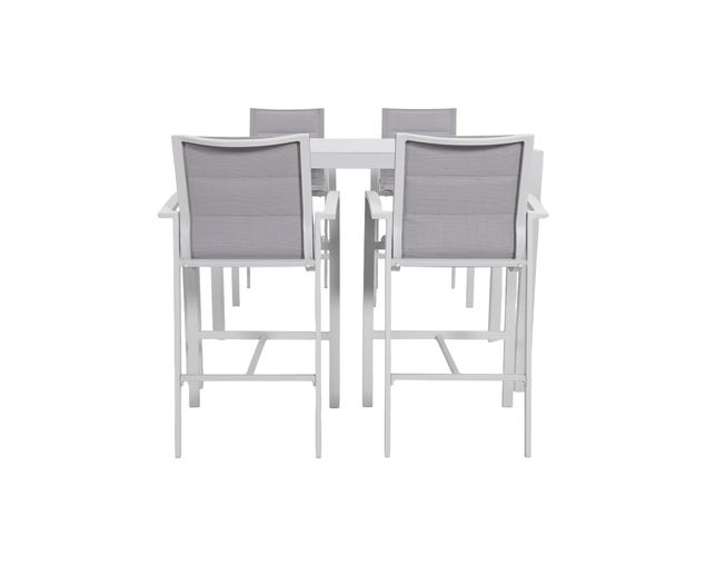 Boston-Jette 4 Seater Bar Dining Setting Bundle - Bone