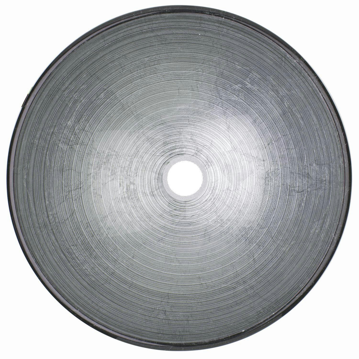 VIGO Simply Glass Round Vessel Bathroom Sink/Basin with Deep Bowl, Gray