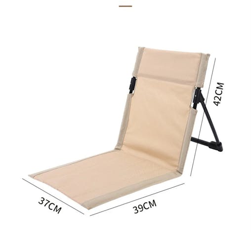 NNEOBA Outdoor Foldable Reclining Camping Chair with Backrest Cushion