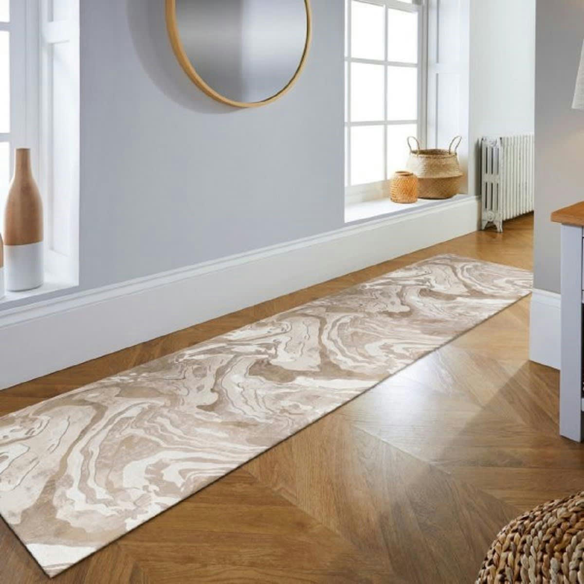 SIRE - Tapis de couloir en polypropylène beige 60x230 cm