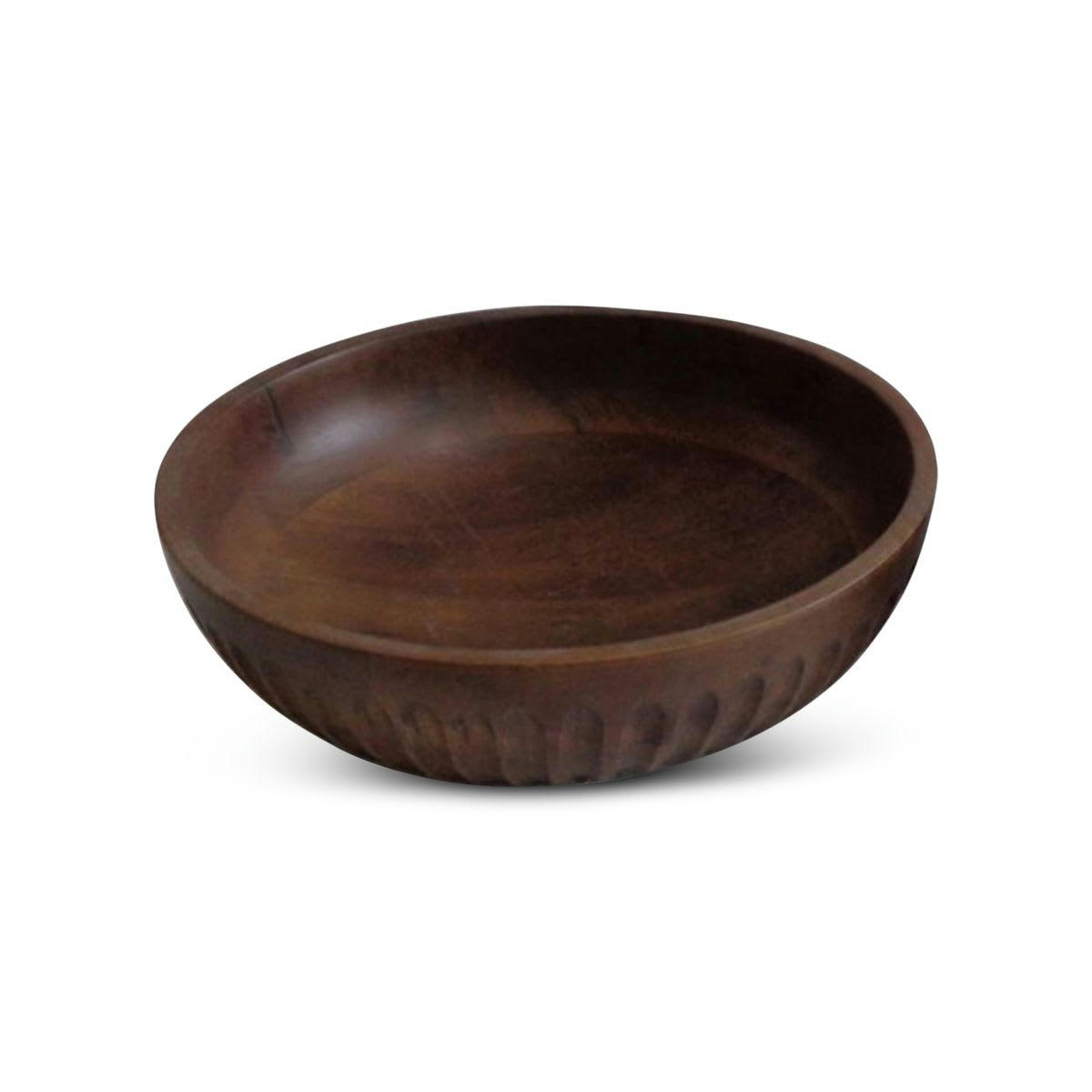 HILO - Bol décoratif en bois de manguier brun foncé D 25 cm