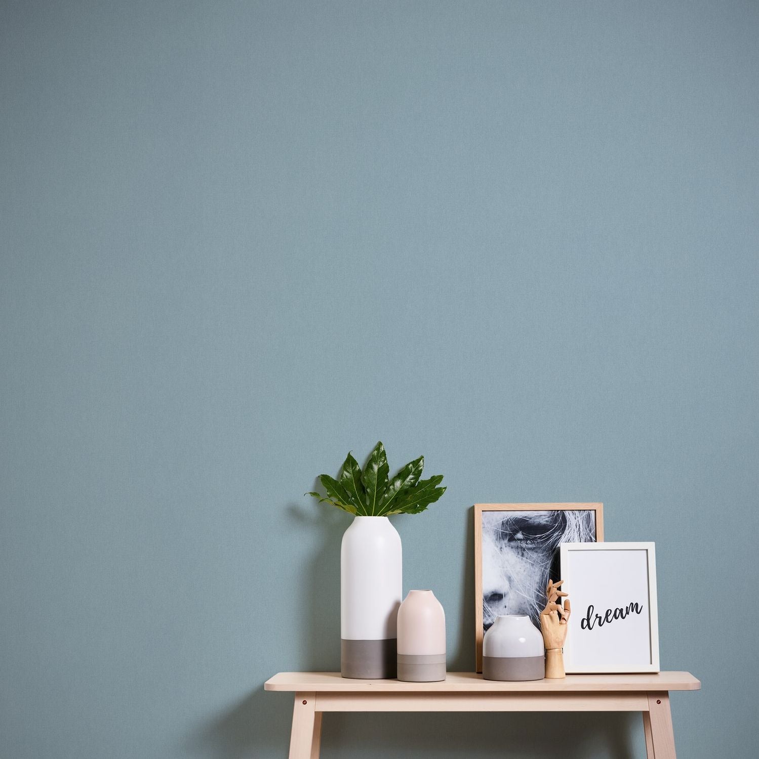 Livingwalls behang effen blauw - 53 cm x 10.05 m - AS-377027