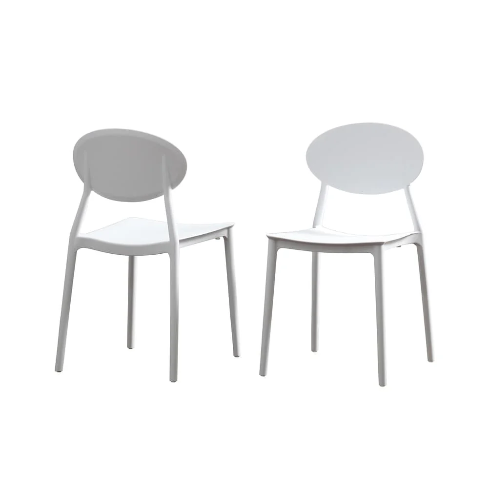 Westlake Outdoor Plastic Chairs (Set of 2) by Christopher Knight Home