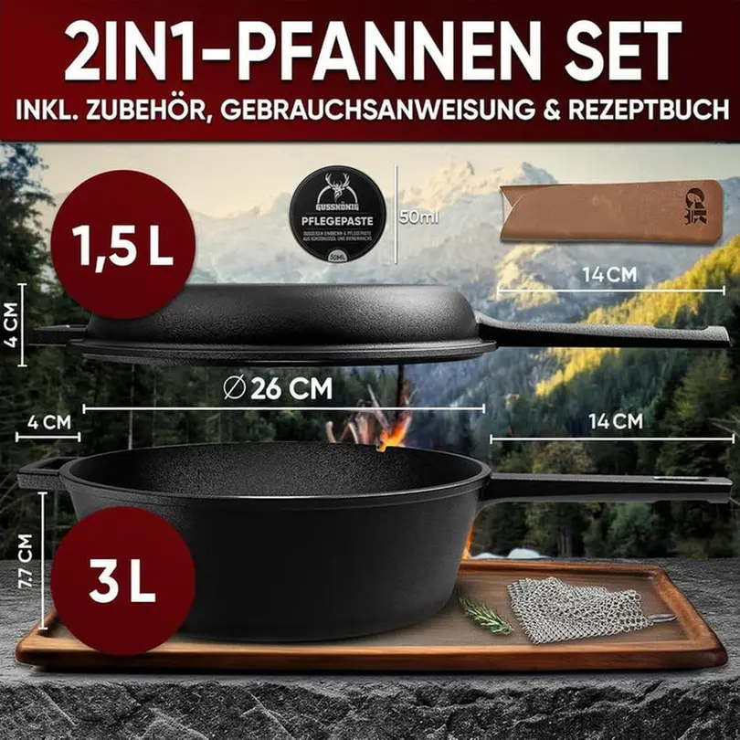 Bräter 2-teilig Gusskoenig