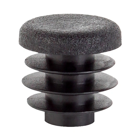 Verschlussstopfen, schwarz, Kunststoff, 2 Stück