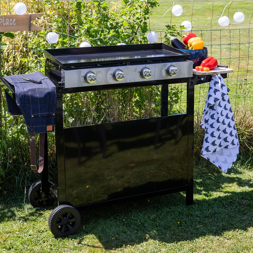 Happy Garden s M&Eacute;RIDA - 4 pits - Zwart - Staal