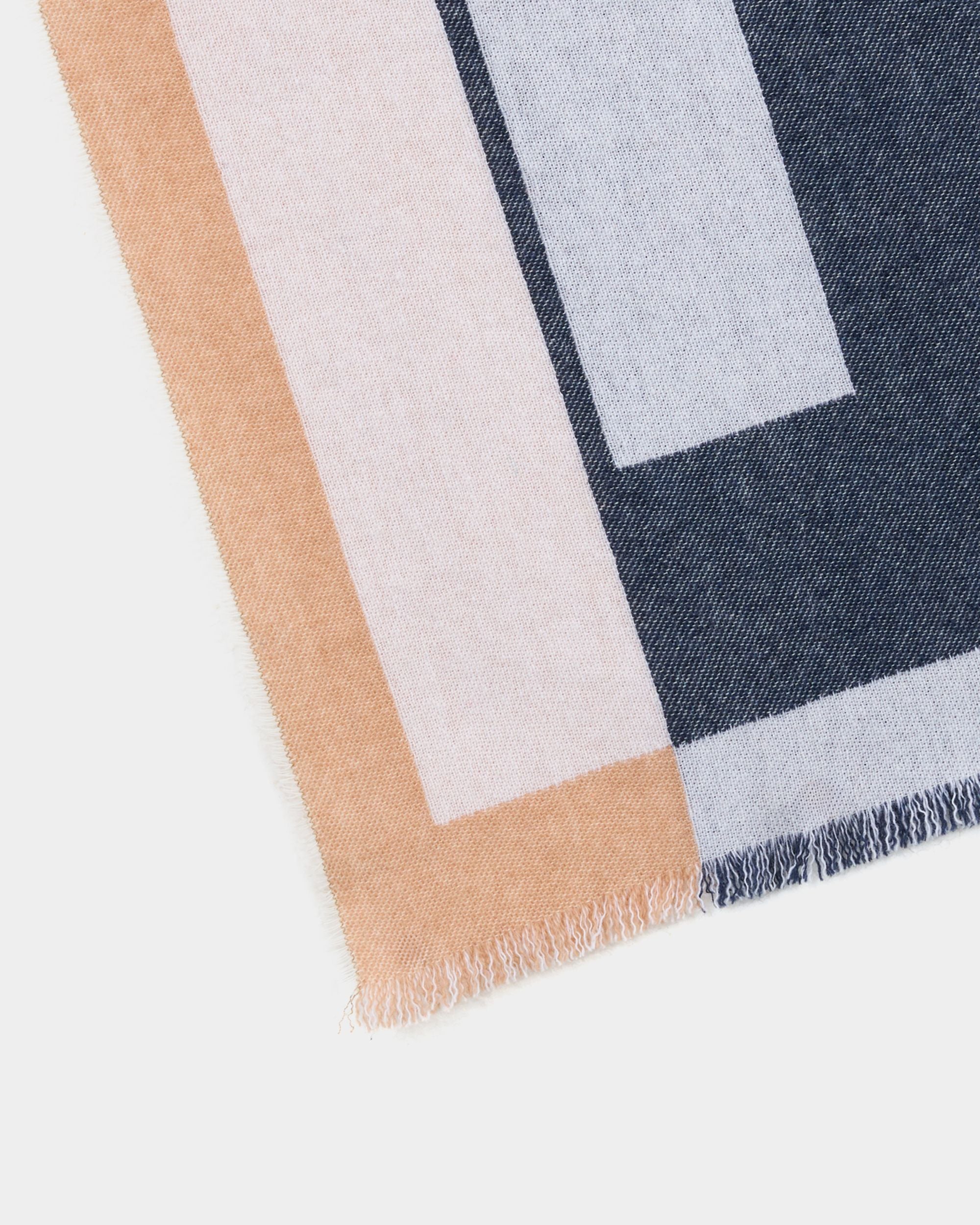 Schal aus Wolle in Camel mit geometrischem Bally-Logo