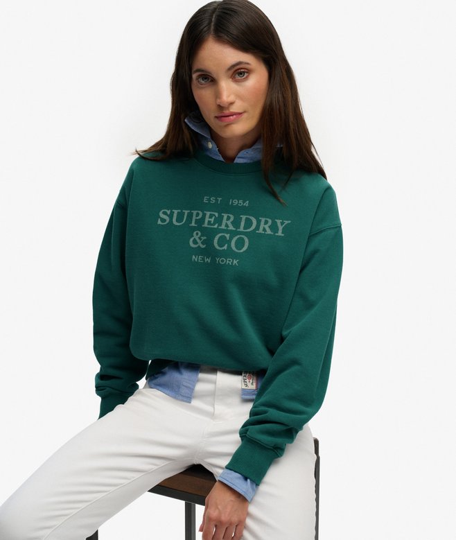 Luxe Casual Loose Crew Sweatshirt