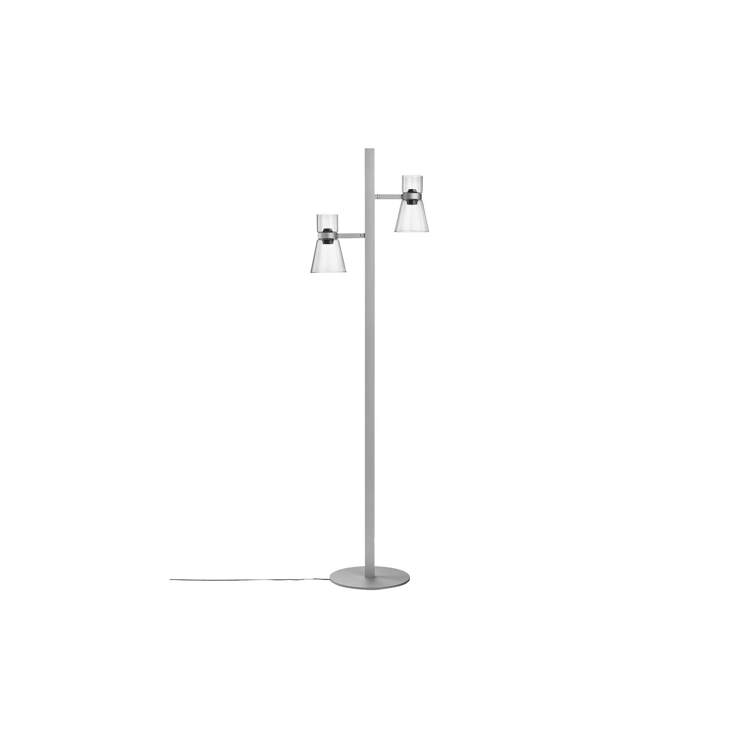 NOCTURNE F2 CONE Floor Lamp, silver