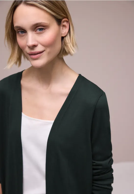 Langarm Jacke in offener Passform