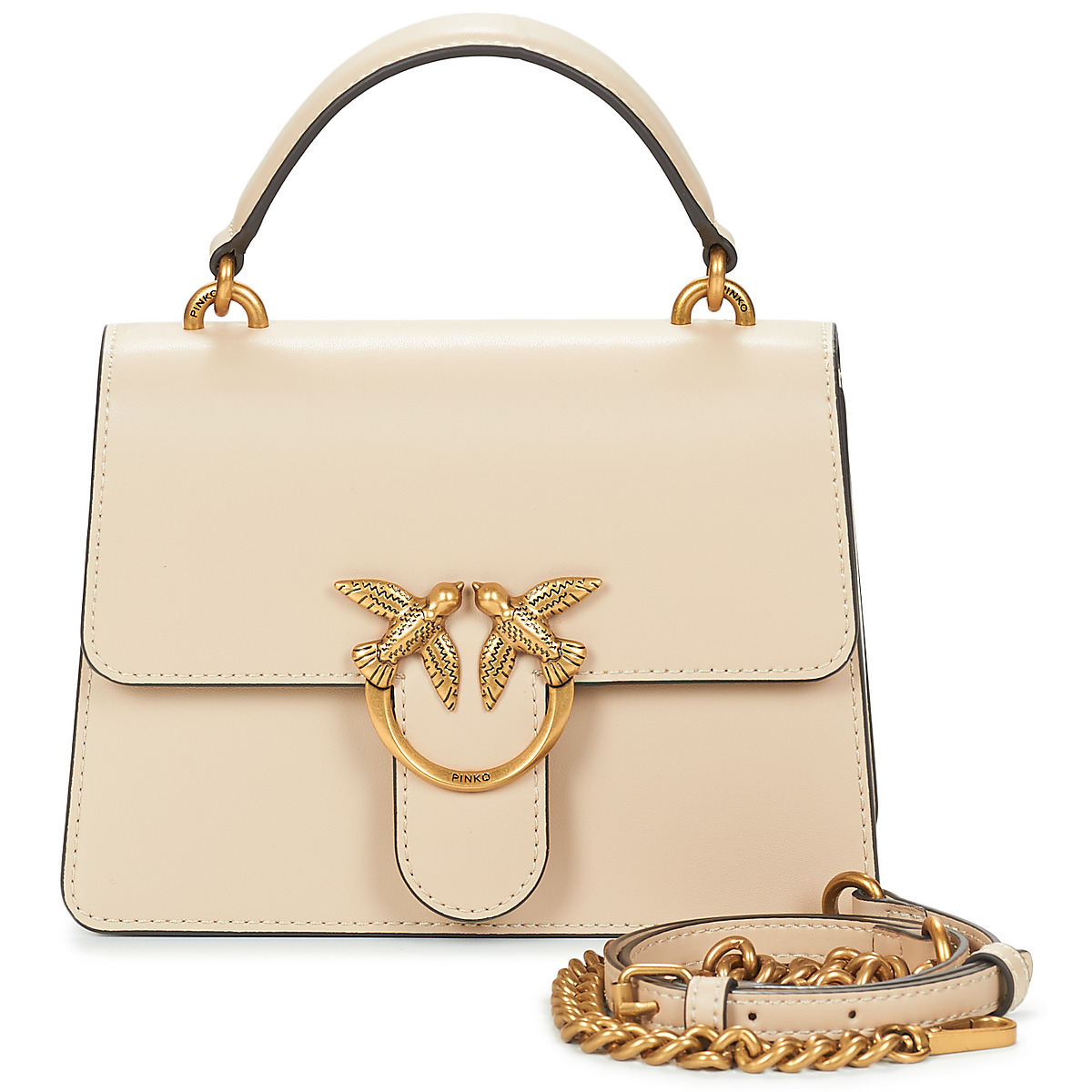 Pinko - LOVE ONE TOP HANDLE MINI LIGHT - Ivory