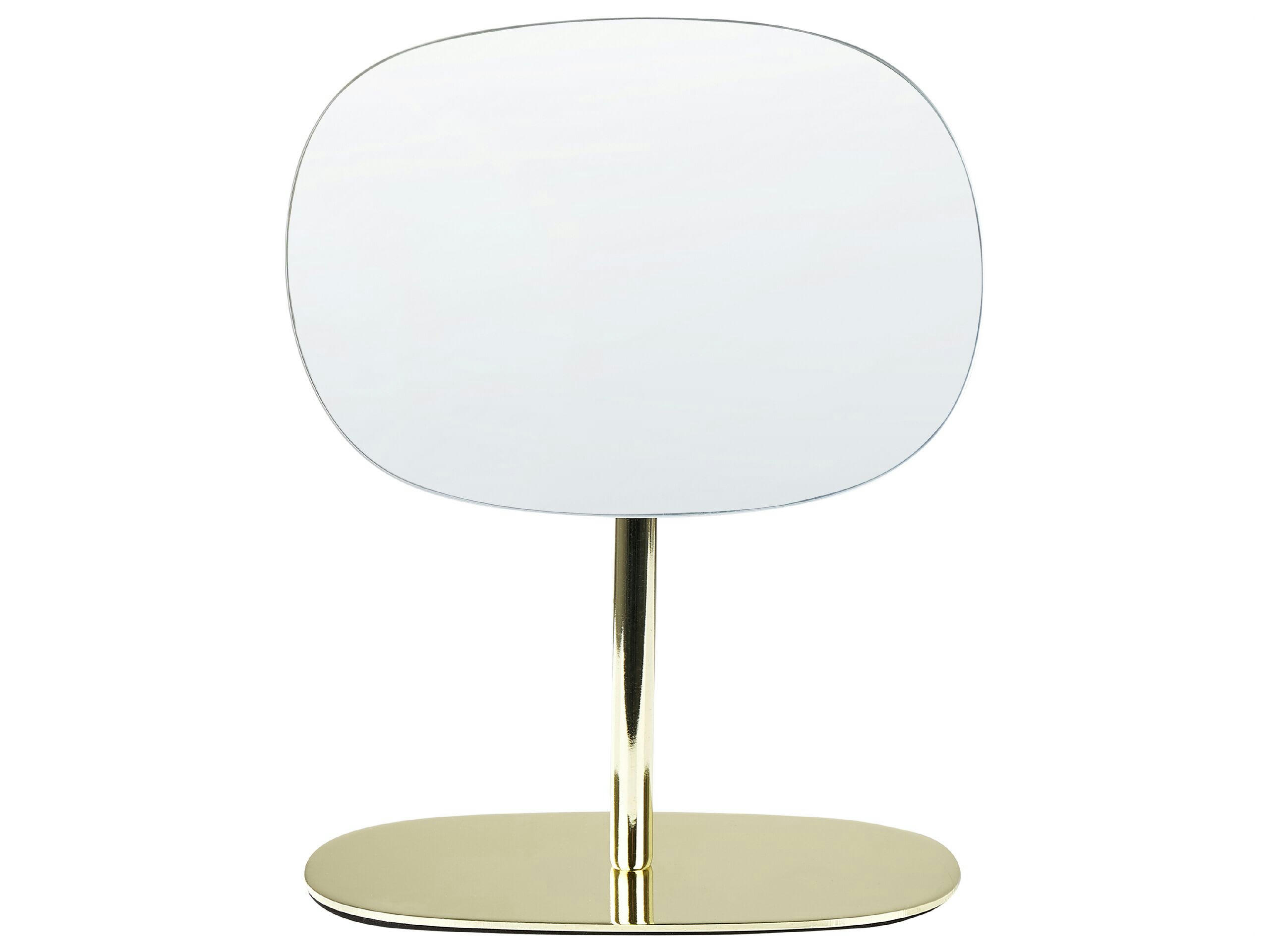 CHARENTE - Miroir de table en métal doré 31x20
