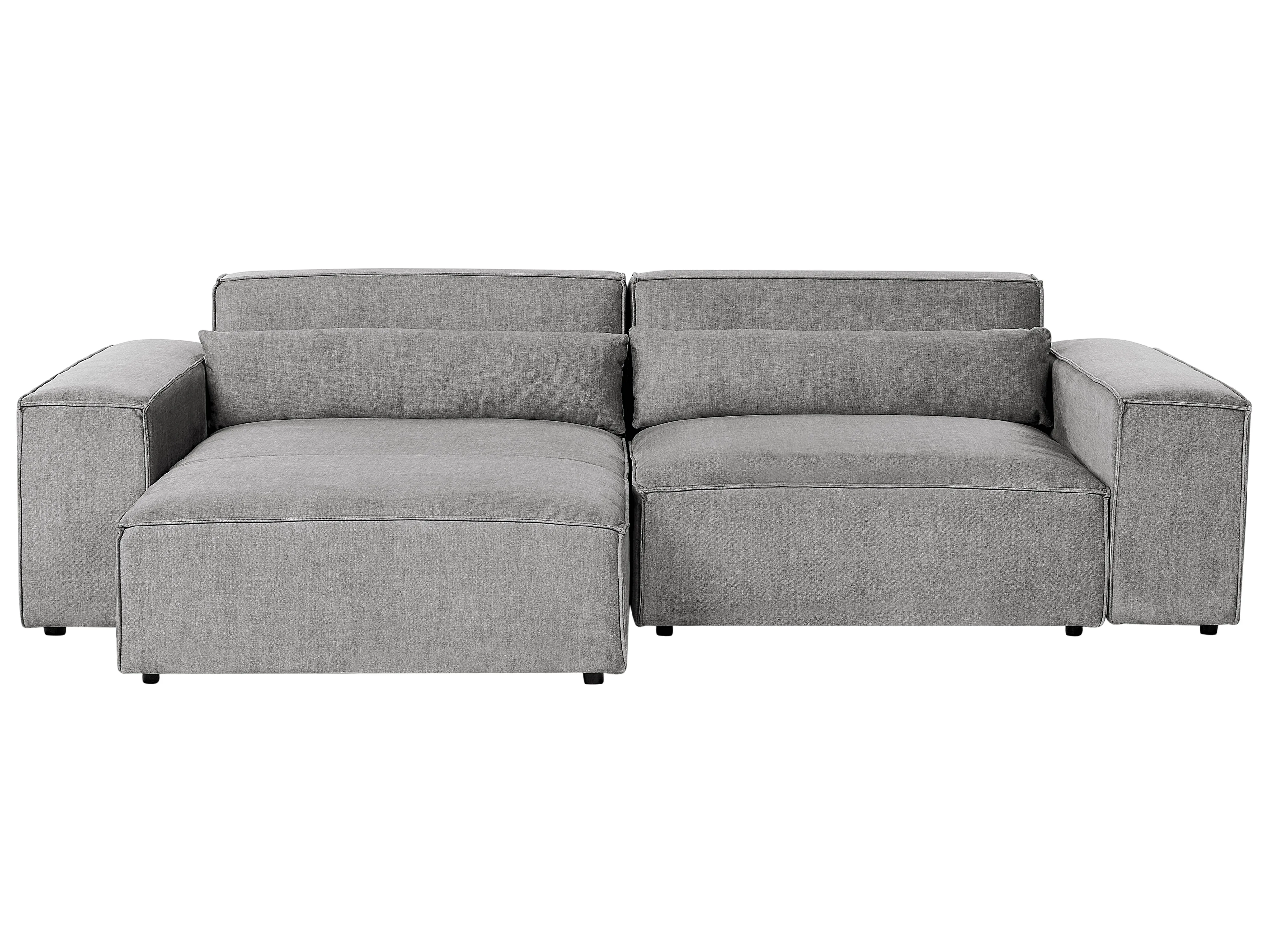 Modular Corner Sofa 3 Seater HELLNAR Fabric Grey Right Hand