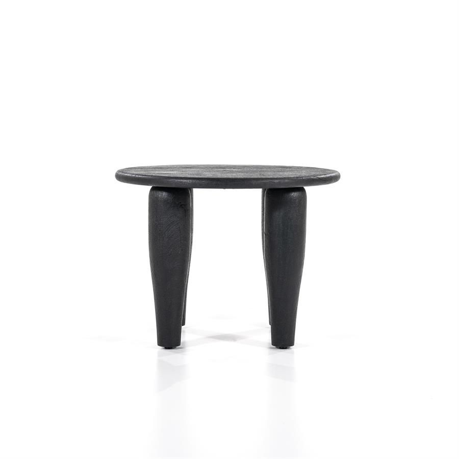 FurniLux Bijzettafel Amira - Zwart 60x60x44 cm