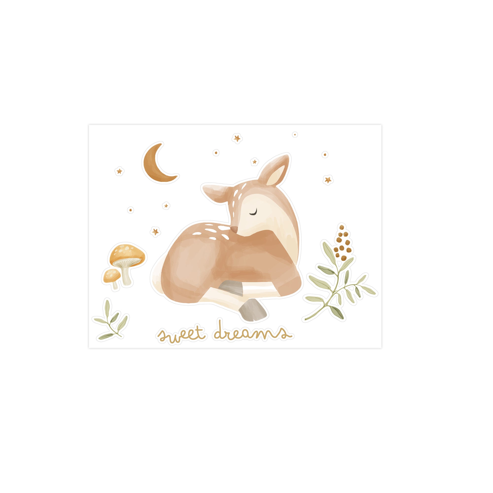 Little Dutch Muurstickers Fairy Garden Sweet Dreams 40x30,5cm