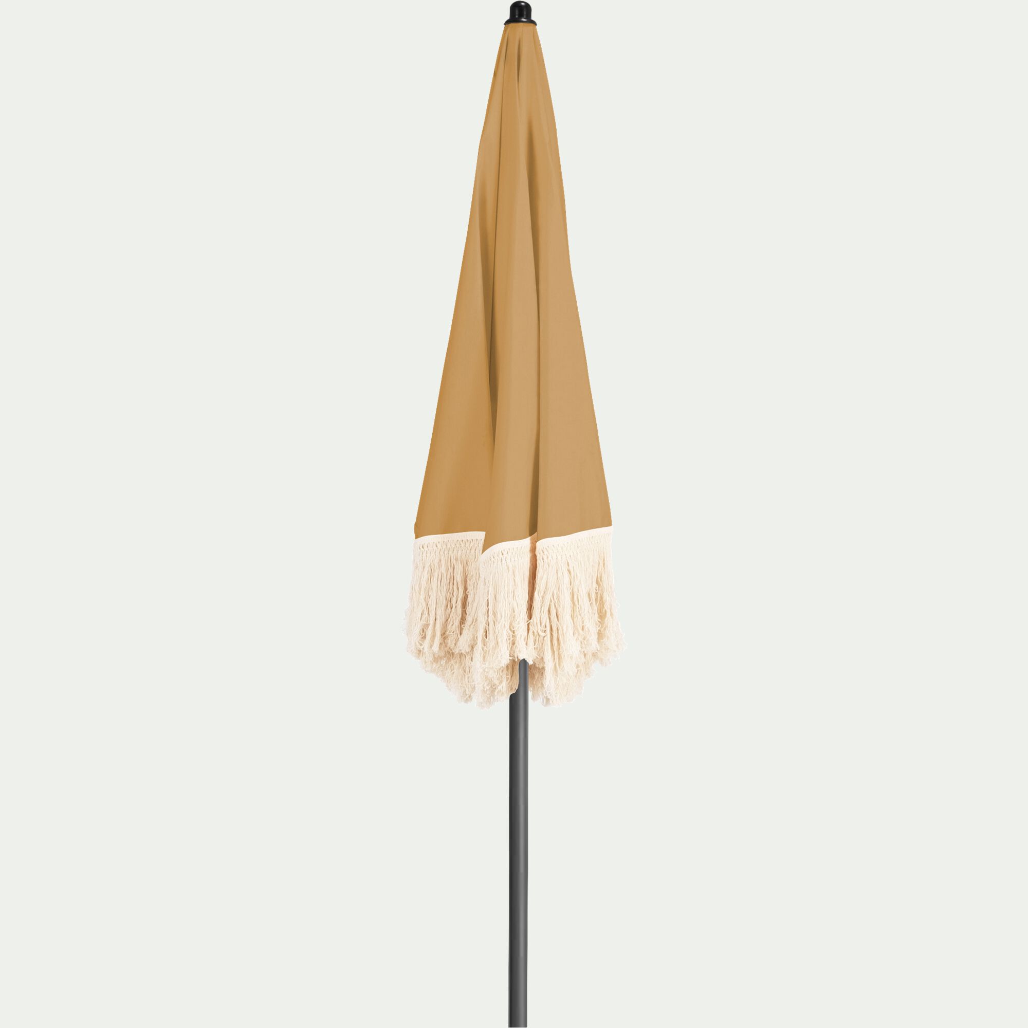RICCIA - Parasol à franges D180cm - beige nèfle