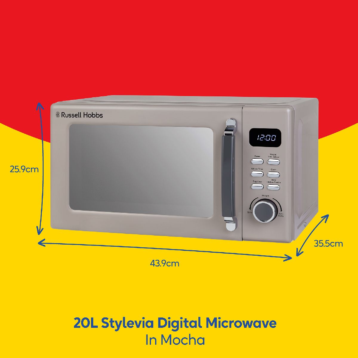 Russell Hobbs Digital Microwave 20L 800W with 5 Power Levels RHM2026