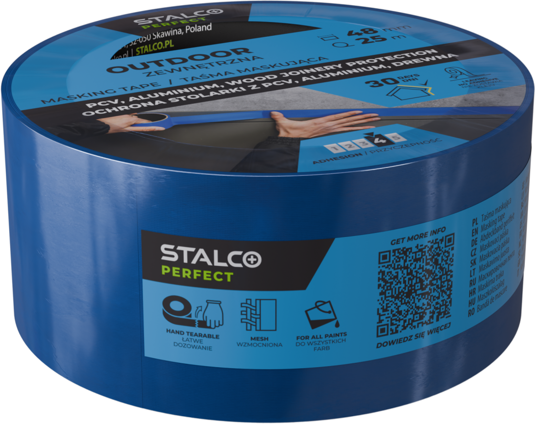 Taśma maskująca zewnętrzna 48 mm x 25 m STALCO PERFECT S042276652
