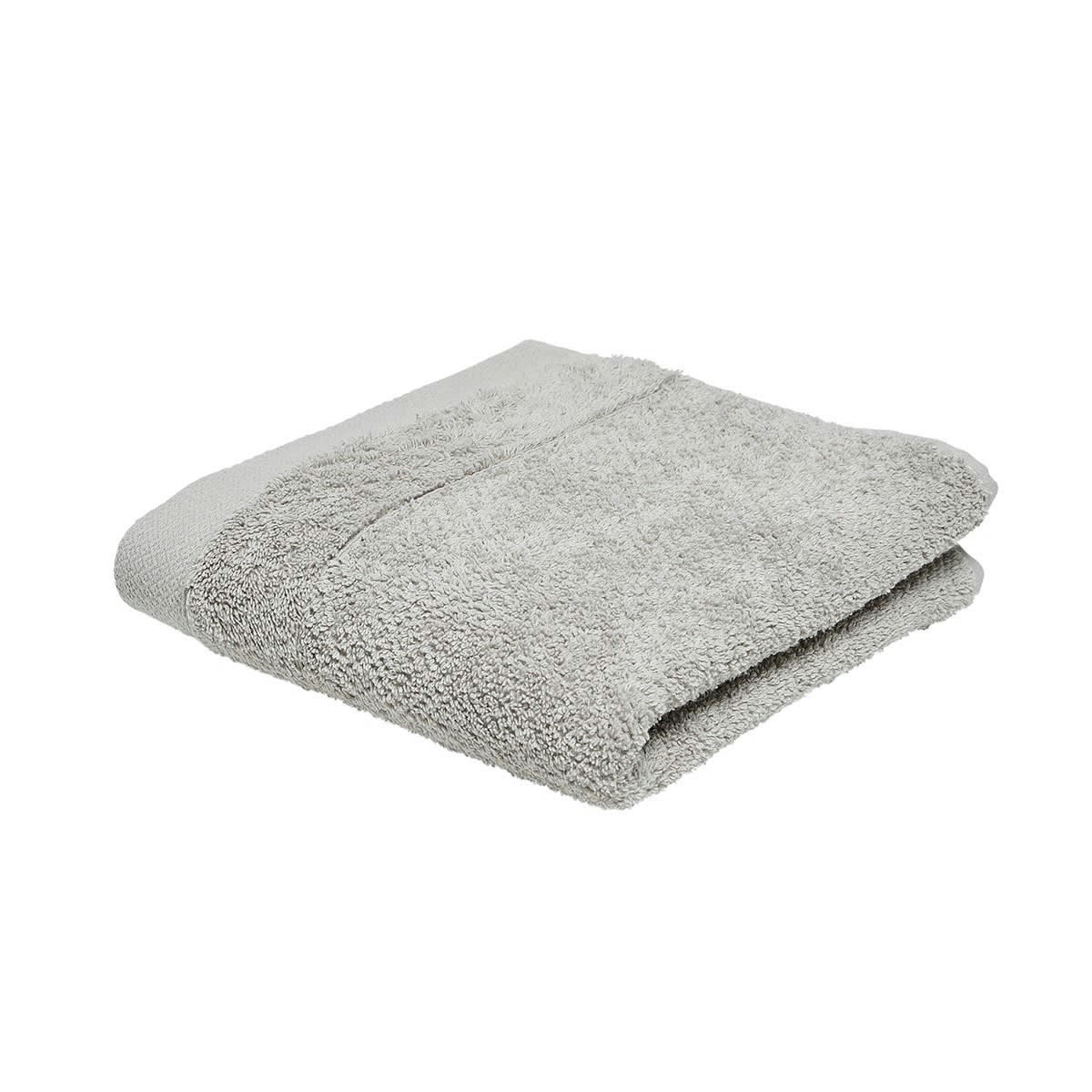 BIO ORGANIC - Serviette de bain uni en Coton Beige 50x90 cm