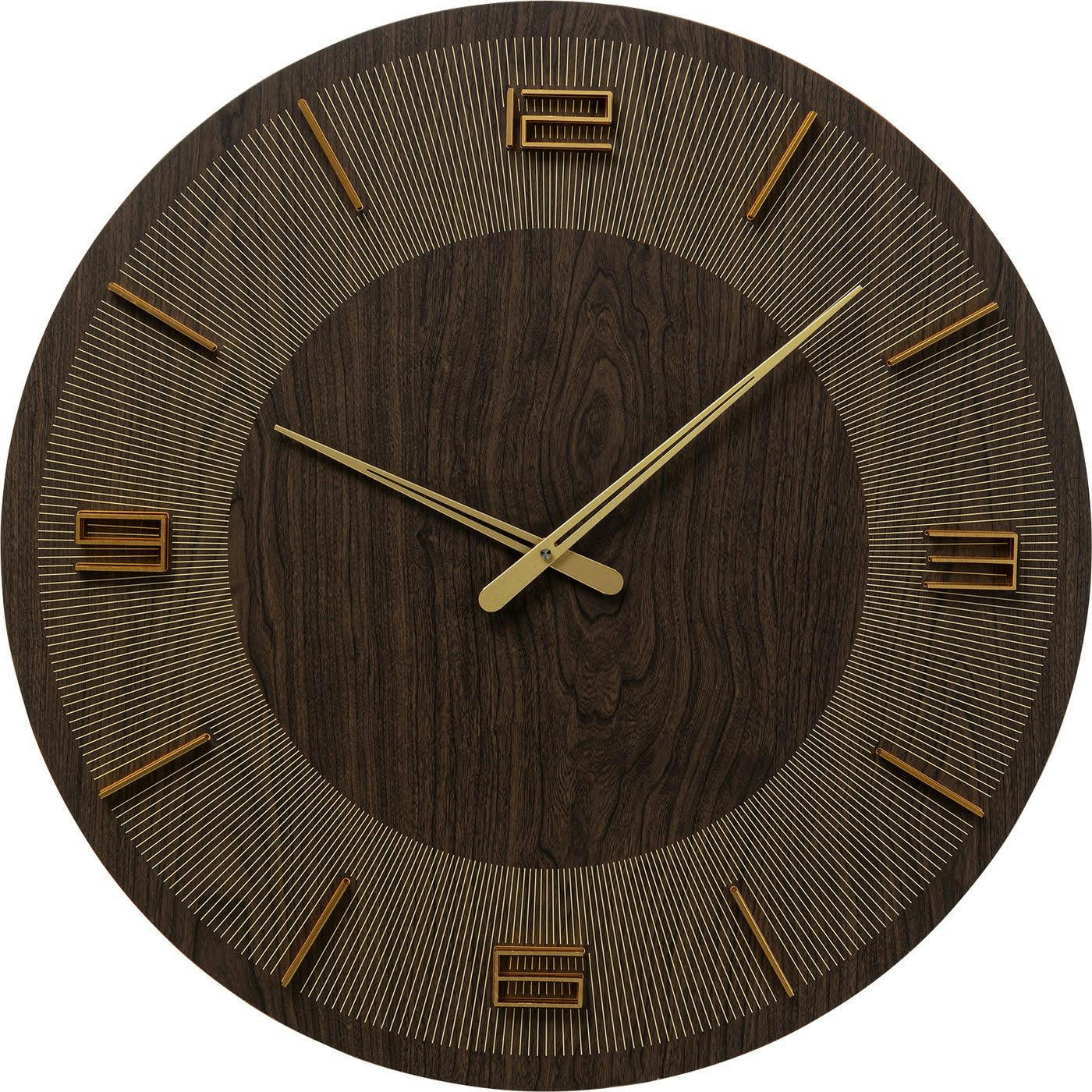 LEVI - Horloge marron et dorée D60