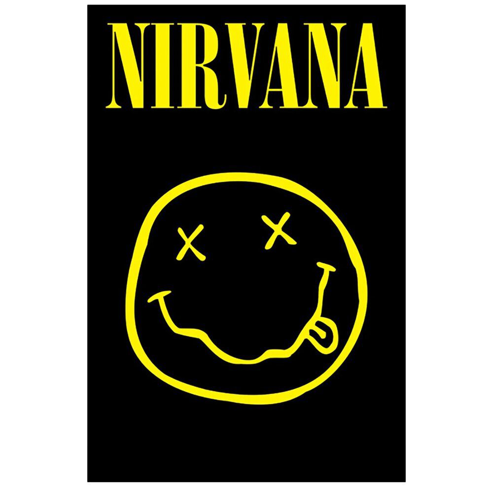 Poster logo smiley Nirvana 91,5x61cm