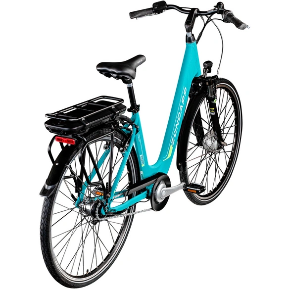 E-Bike City »Z600«, 28 Zoll, RH: 47 cm, 7-Gang, türkis