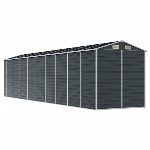 NNEVL Garden Shed Anthracite 191x810x198 cm Galvanised Steel
