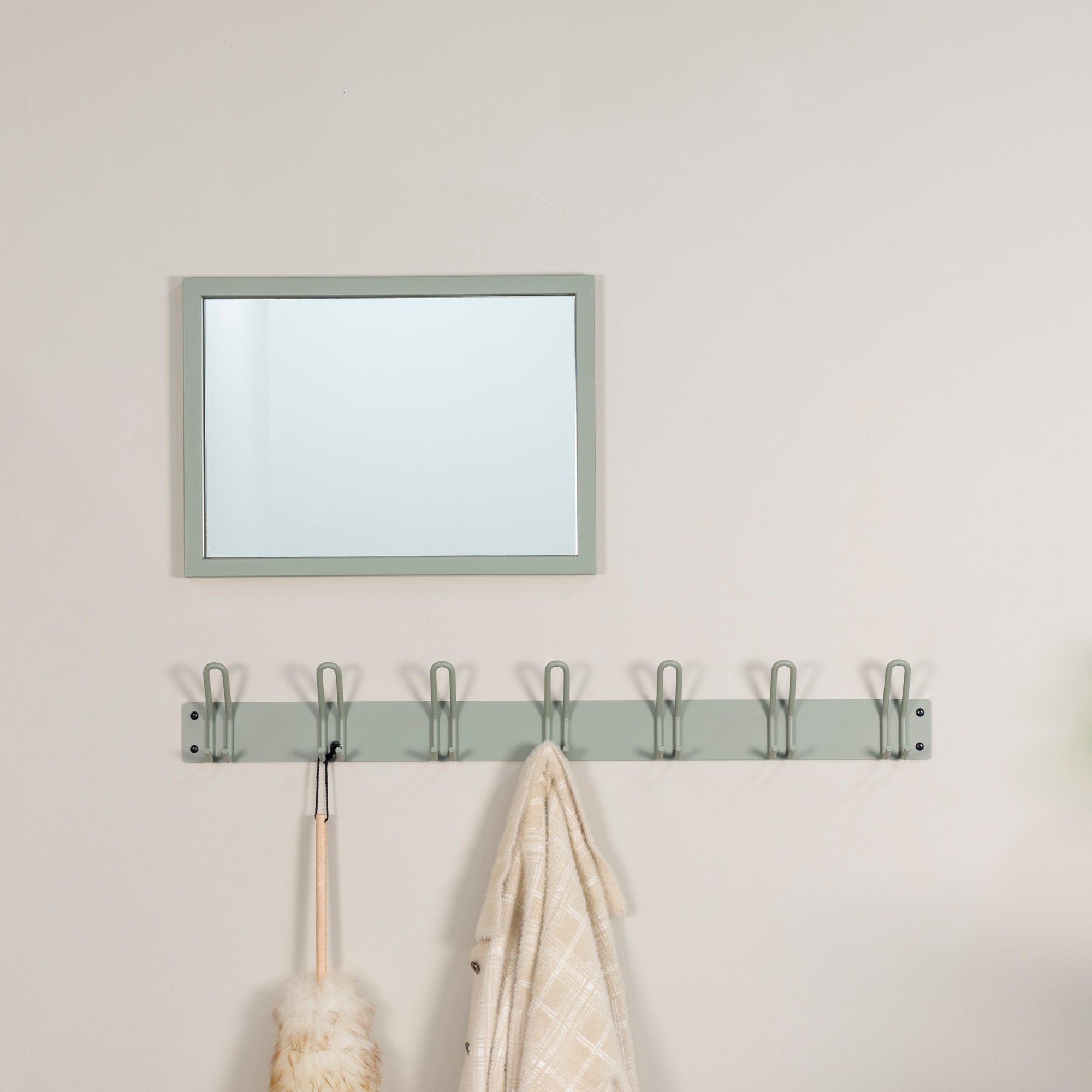 Spinder Design Miles 7 Wandkapstok - Dusty Green