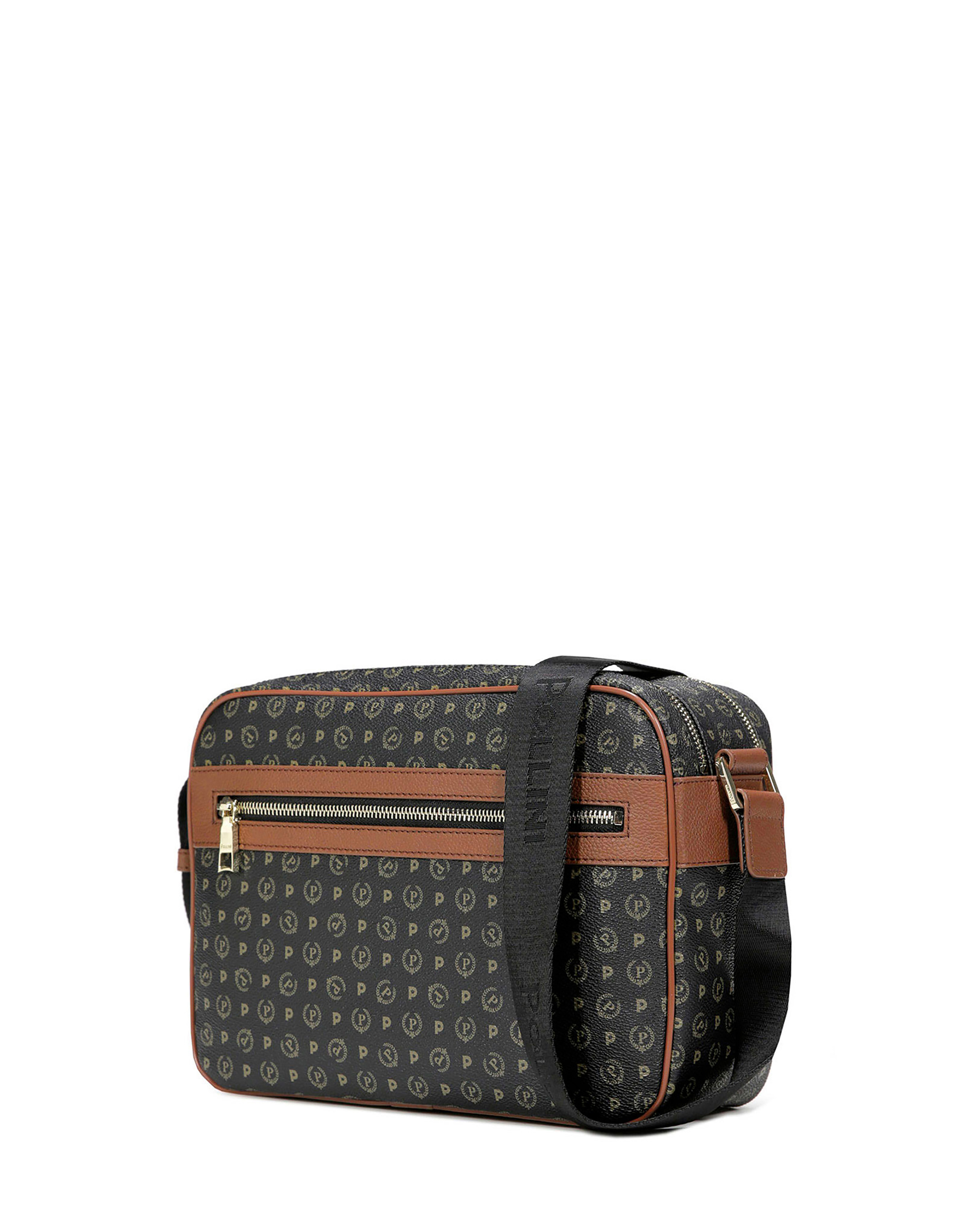 Borsa A Spalla Heritage Logo Classic Nero/marrone