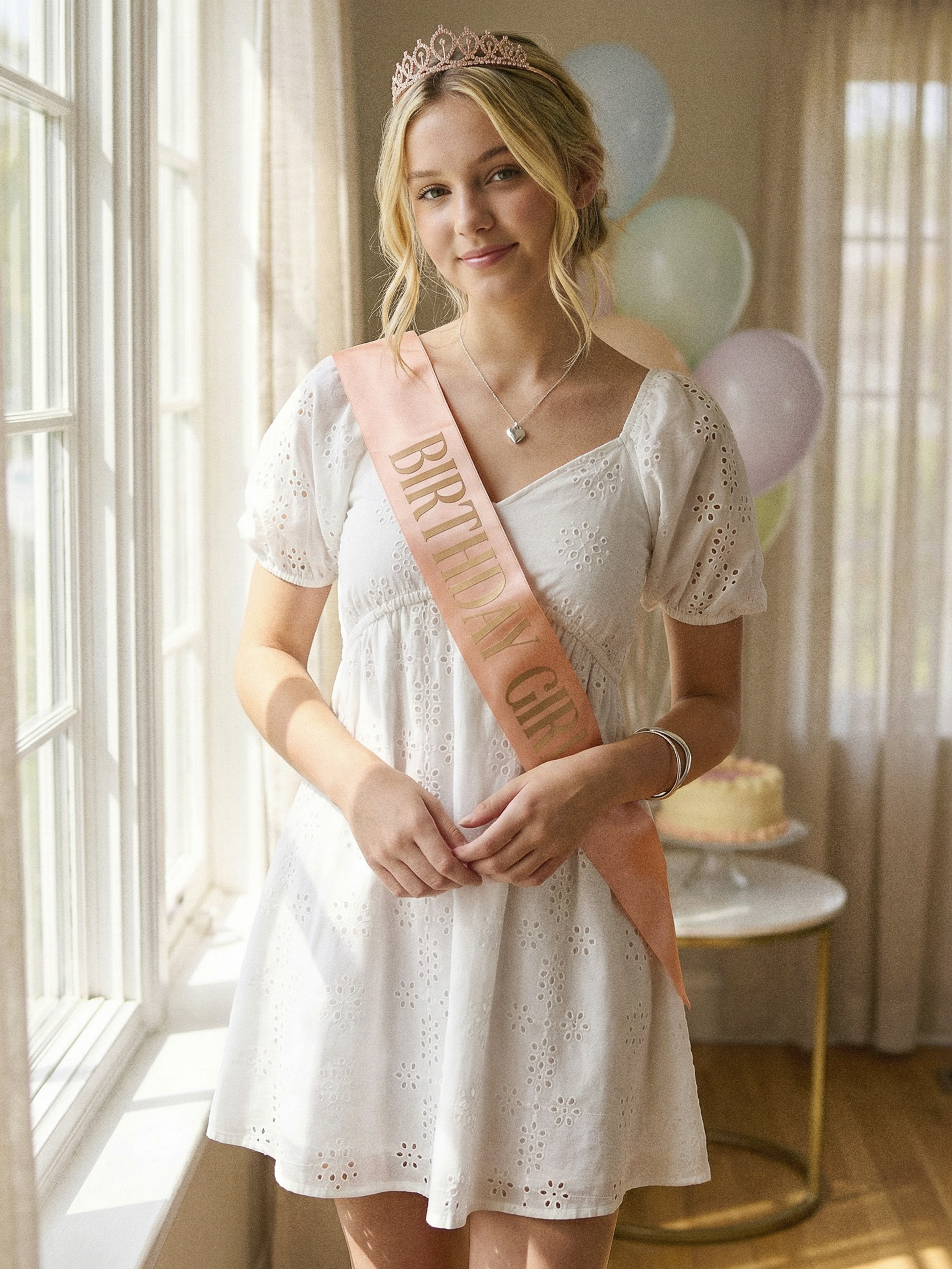 Szarfa i korona Birthday Girl