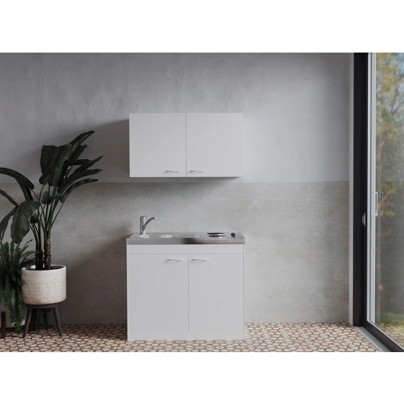 Pantry-Küche, »Levin«, LxBxH: 100x60x200 cm, weiß
