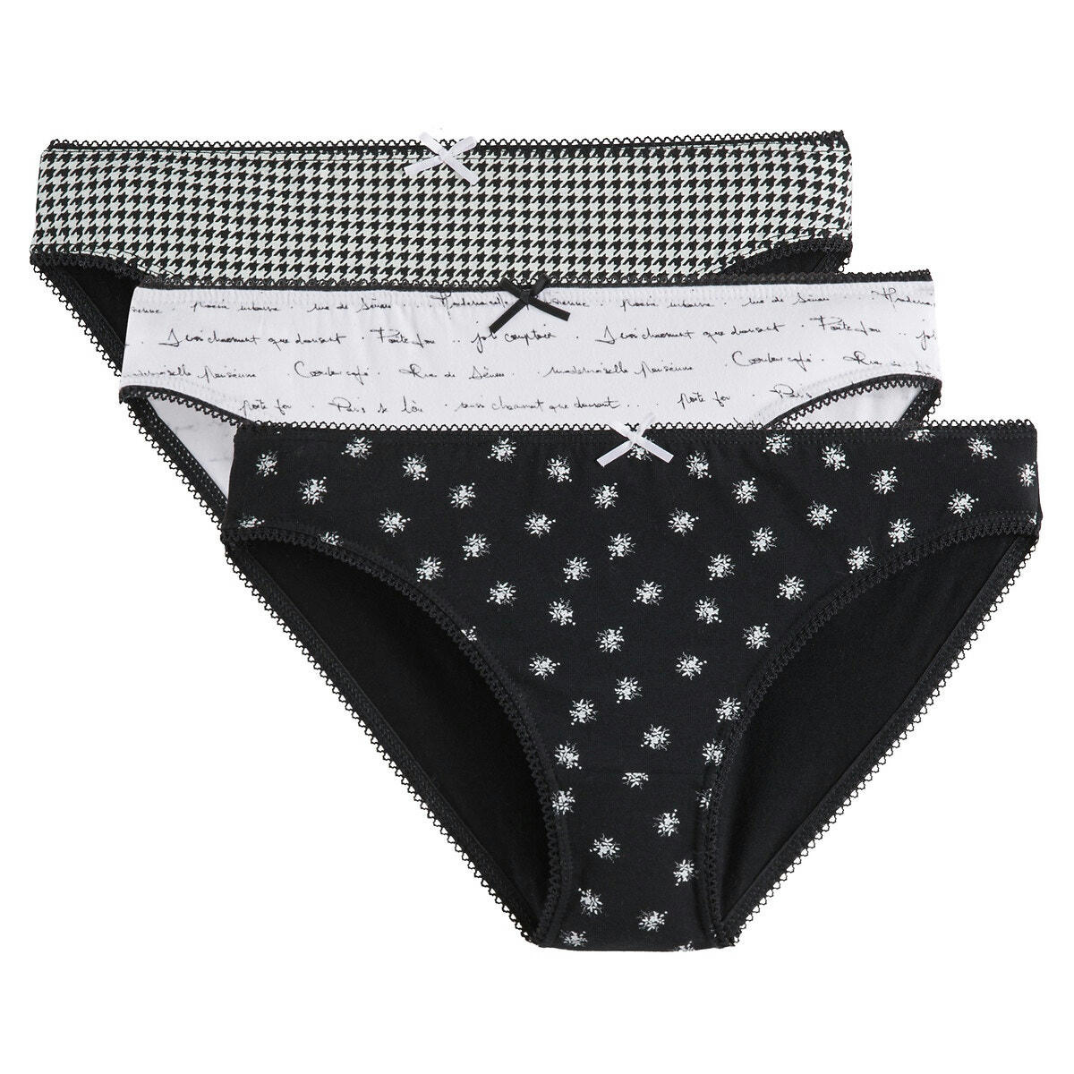 Lot de 3 slips imprimés