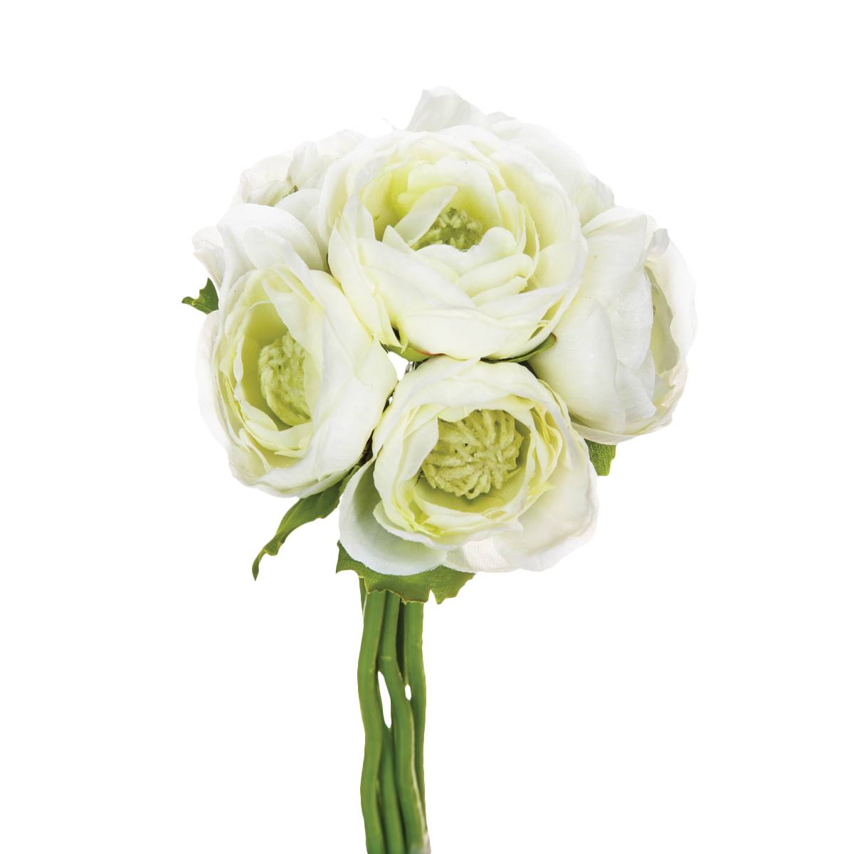 Bouquet 6 artificial buttercups H.25 cm