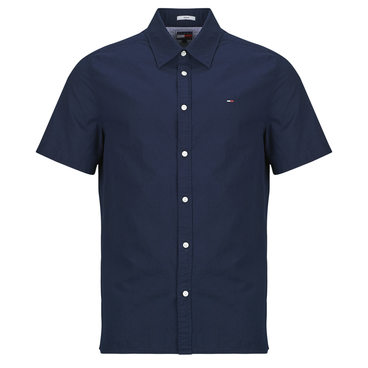 Tommy Jeans - TJM REG SEERSUCKER SHIRT EXT - Marine