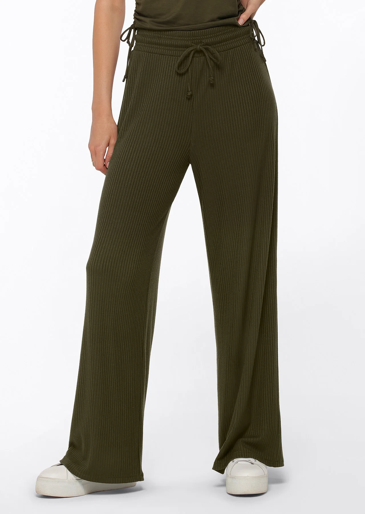 Rest And Relax Rib Full Length Pants