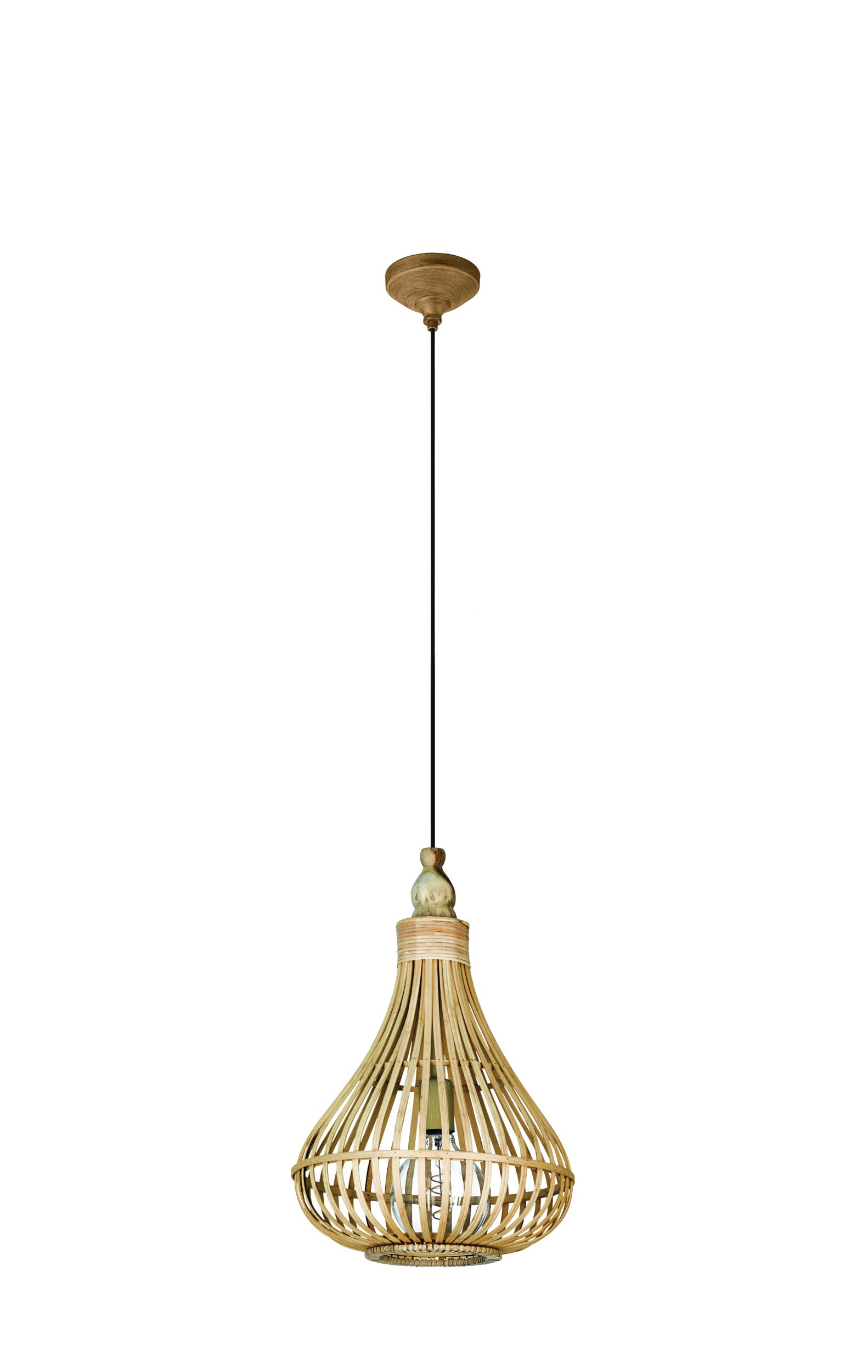 EGLO hanglamp Amsfield - e27 - ø 35 cm - bruin