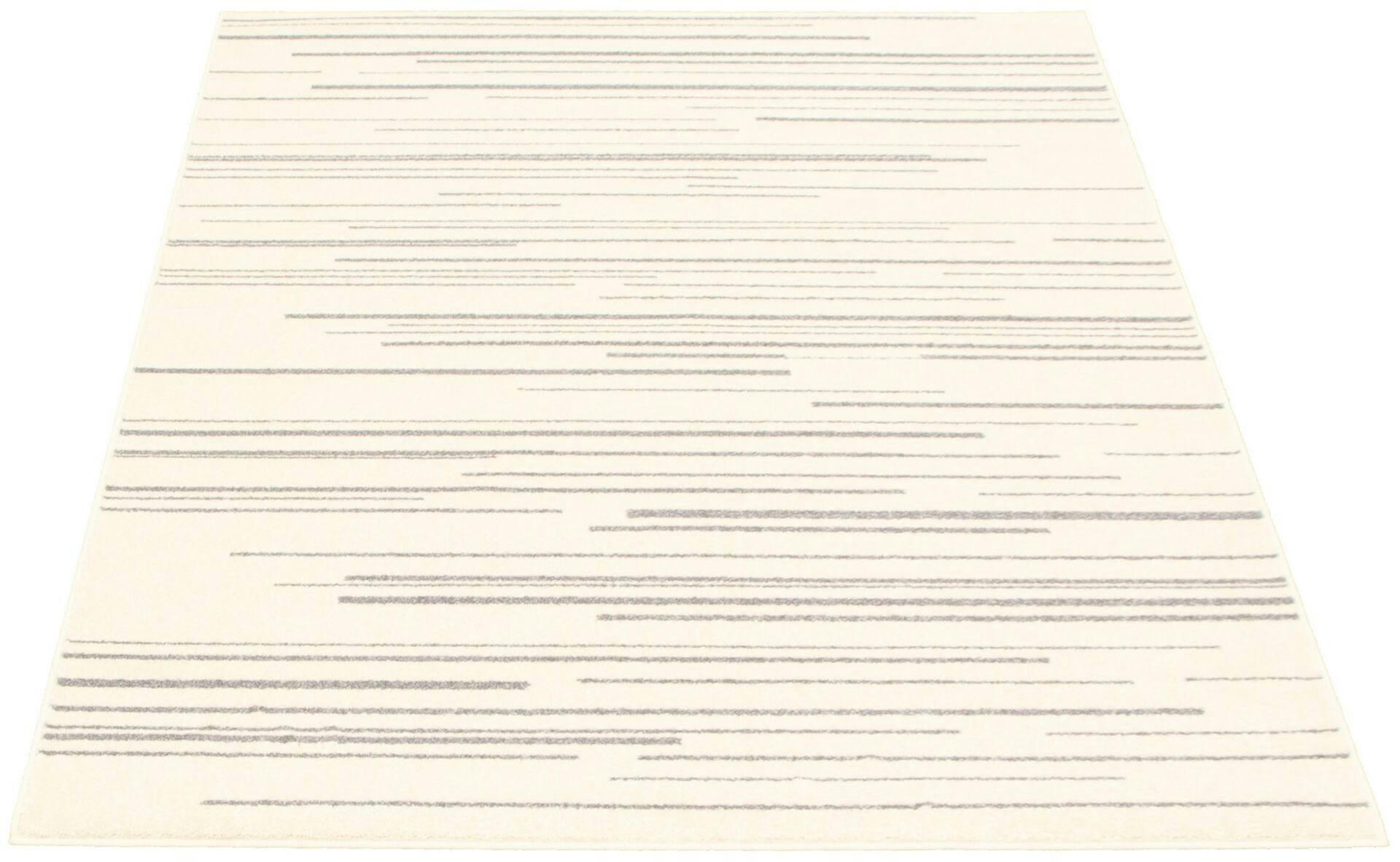 ECARPET Fika Indoor Area Rug, Cream/Silver, Assorted Sizes