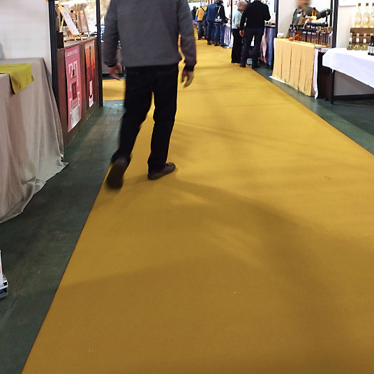 Moquette - Stand Event - Jaune safran - 2 m x 30 ml