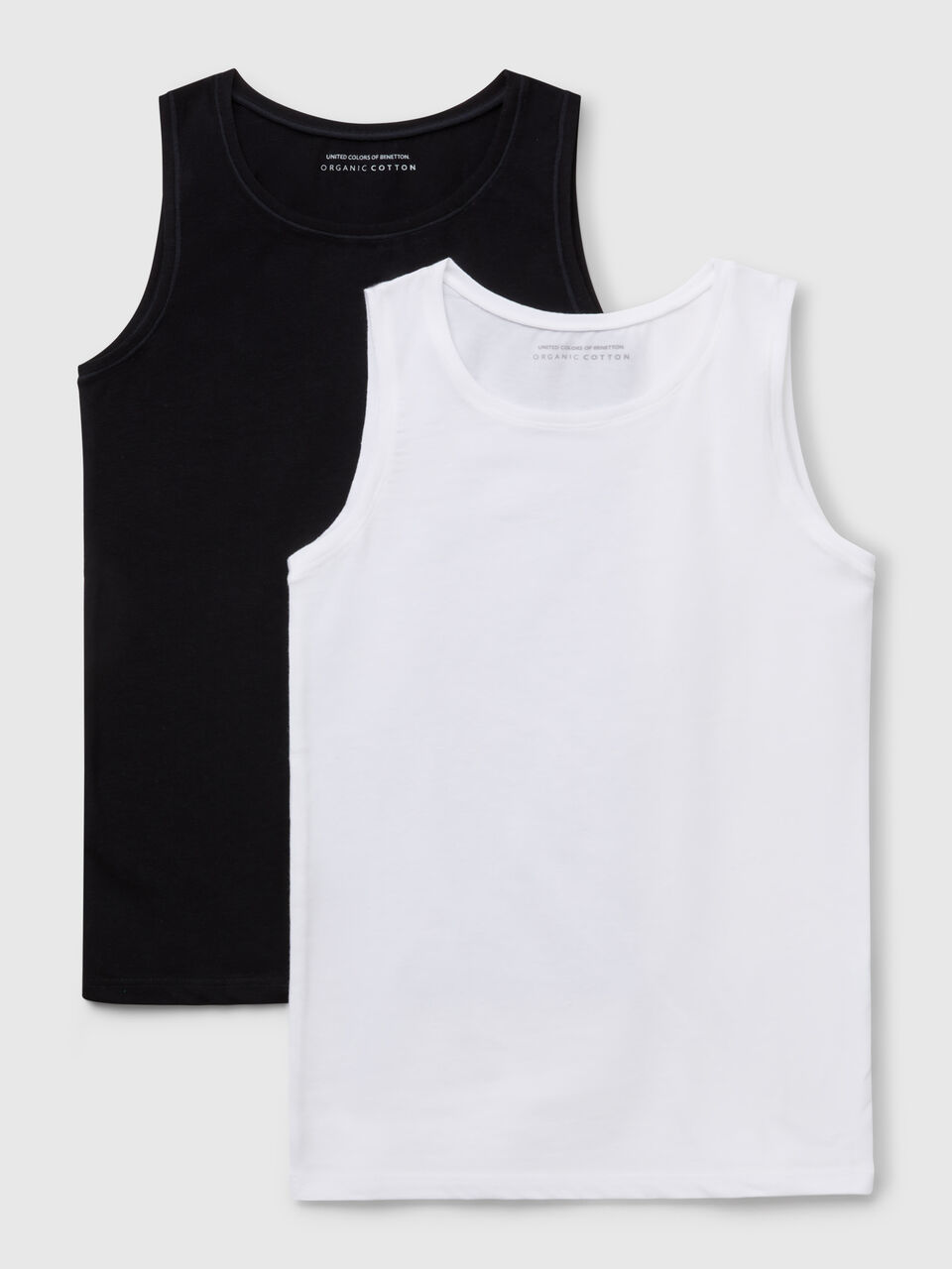 Two tank tops in super stretch cotton