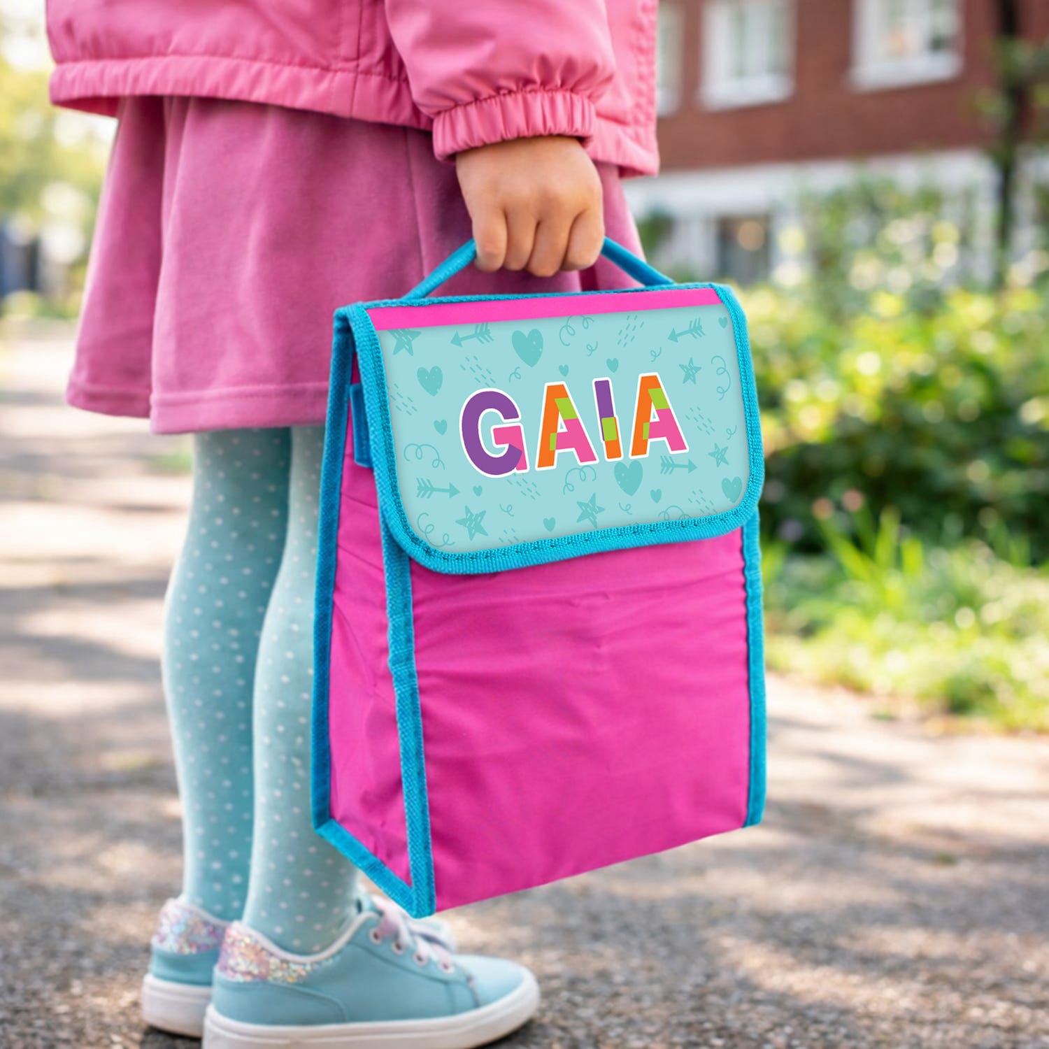 Zainetto bambina porta merenda nome Gaia