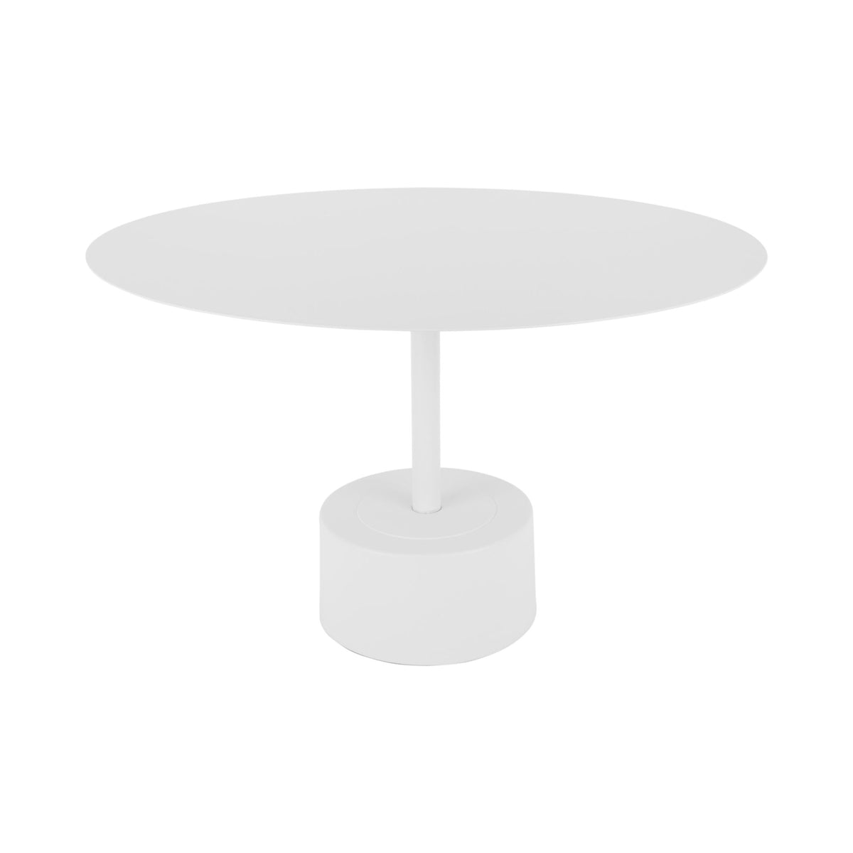 Leitmotiv bijzettafel Nowa Low - wit - Ø55cm