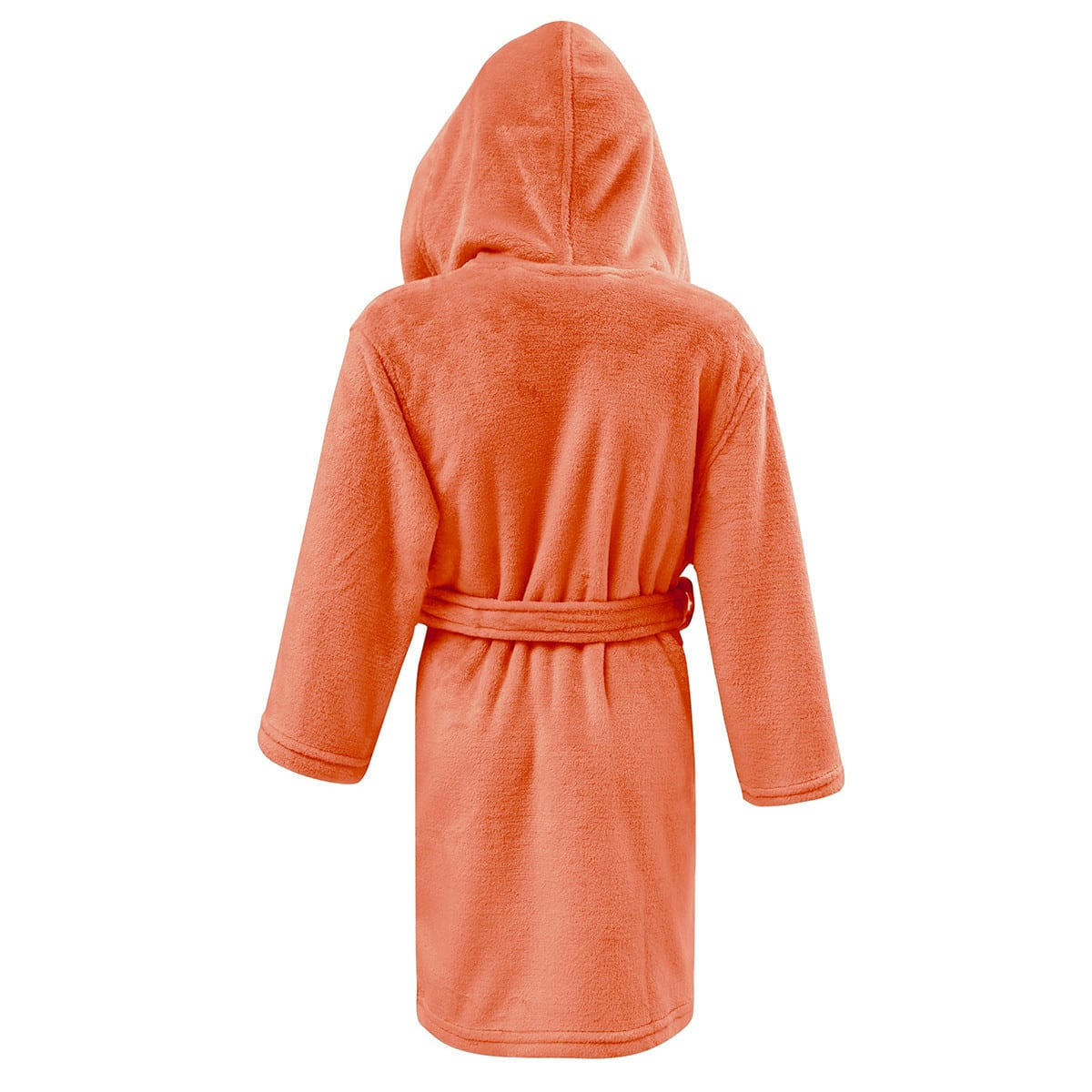 KOMO KIDS - Peignoir enfant polaire chaud à capuche  corail 05/06 ans