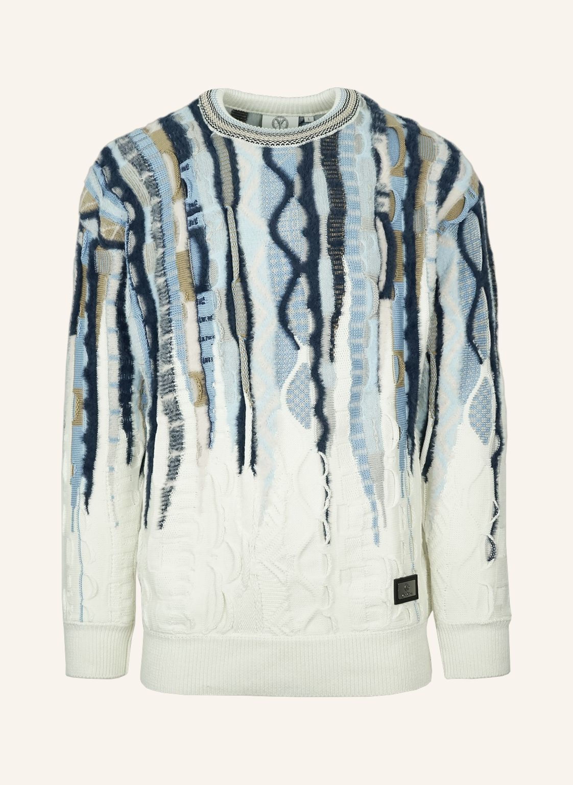 CARLO COLUCCI Oversize Fluffy Pullover - 3D Knit FRIGERI