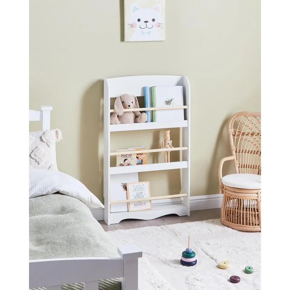 LILOET - Wandboekenkast - Wit - MDF