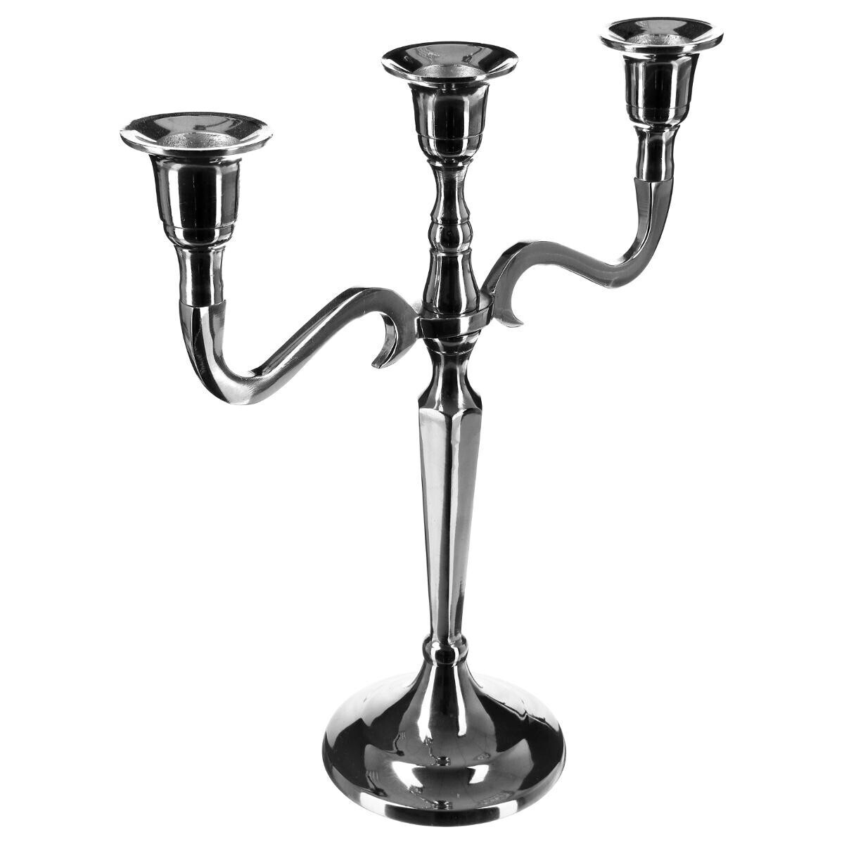 Candlestick, metal Gilt, H.27 cm